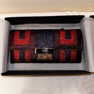 Anya Hindmarch Metallic Multicolor Ceramic Effect Leather Continental Wallet